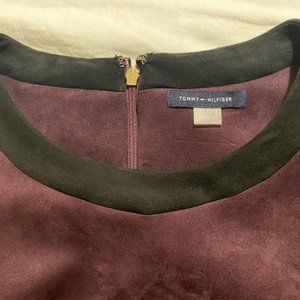 Tommy Hilfiger Eggplant Faux Suede Dress
